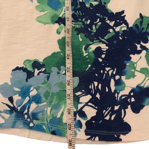 Chico's Top Women's Size 4 Spring Paradise Scoop Neck Floral 3/4 Sleeve NWT - Picture 6 of 6